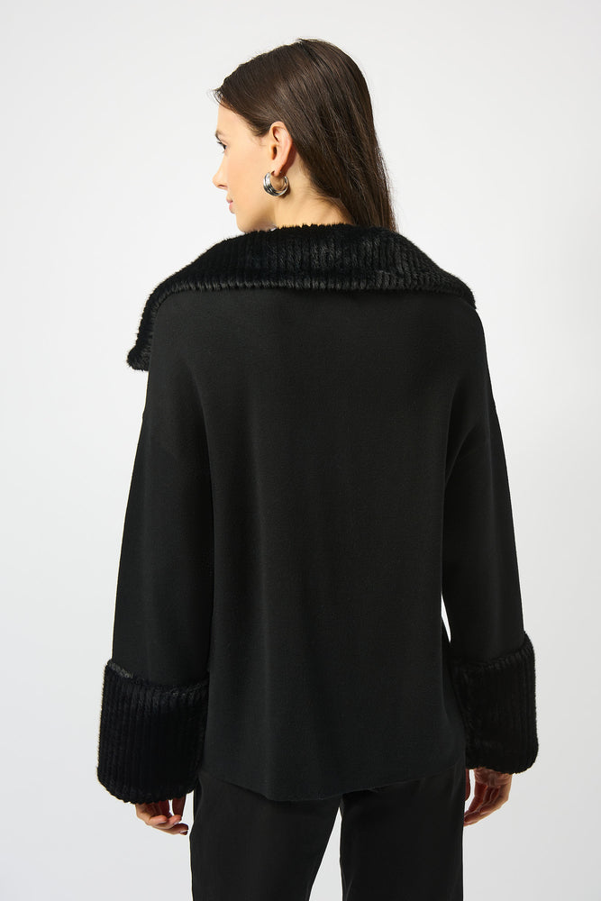 Joseph Ribkoff Fall 2025-253905-11-Jacket-Black - The Coach Pyramids