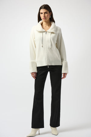 Joseph Ribkoff Fall 2025-253905-3984-Jacket-Winter White - The Coach Pyramids