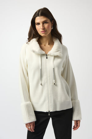 Joseph Ribkoff Fall 2025-253905-3984-Jacket-Winter White - The Coach Pyramids