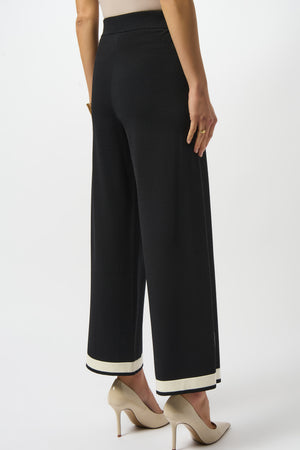 Joseph Ribkoff Fall 2025-253910-110-Pant-Black/Vanilla - The Coach Pyramids