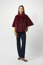 Joseph Ribkoff Fall 2025-253924-4433-Jacket-Merlot - The Coach Pyramids