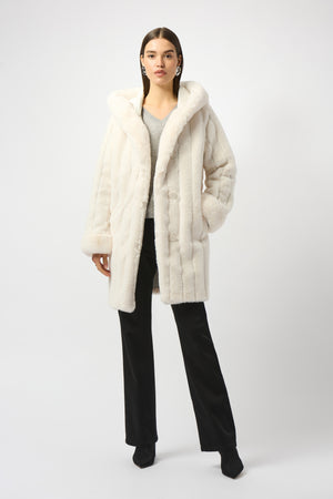 Joseph Ribkoff Fall 2025-253926-1761-Reversible Coat-Vanilla - The Coach Pyramids