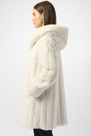 Joseph Ribkoff Fall 2025-253926-1761-Reversible Coat-Vanilla - The Coach Pyramids