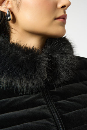 Joseph Ribkoff Fall 2025-253928-11-Coat-Black - The Coach Pyramids