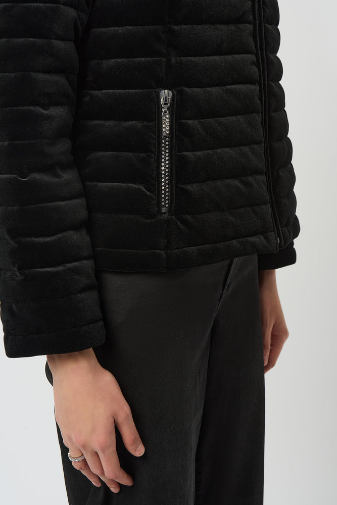 Joseph Ribkoff Fall 2025-253928-11-Coat-Black - The Coach Pyramids