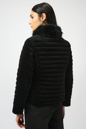 Joseph Ribkoff Fall 2025-253928-11-Coat-Black - The Coach Pyramids