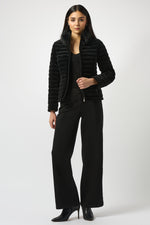 Joseph Ribkoff Fall 2025-253928-11-Coat-Black - The Coach Pyramids
