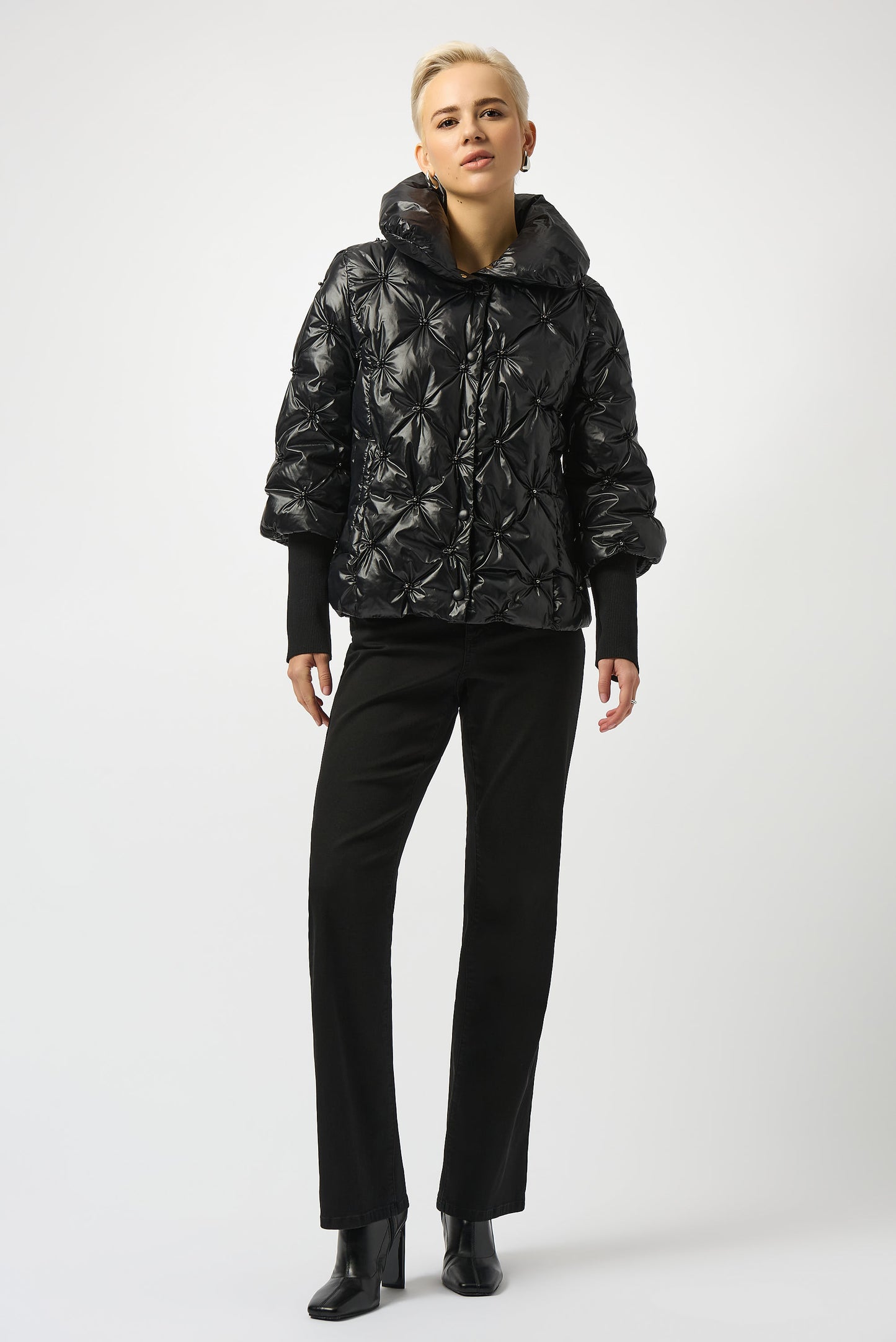 Joseph Ribkoff Fall 2025-253931-11-Coat-Black - The Coach Pyramids