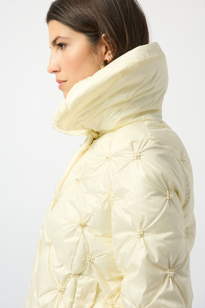 Joseph Ribkoff Fall 2025-253931-3984-Coat-Winter White - The Coach Pyramids