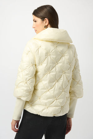 Joseph Ribkoff Fall 2025-253931-3984-Coat-Winter White - The Coach Pyramids