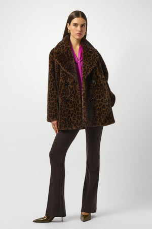 Joseph Ribkoff Fall 2025-253937-295-Coat-Beige/Black - The Coach Pyramids