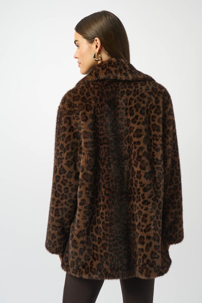 Joseph Ribkoff Fall 2025-253937-295-Coat-Beige/Black - The Coach Pyramids