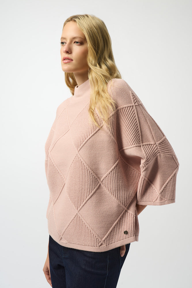 Joseph Ribkoff Fall 2025-253943-3647-Top-Rose - The Coach Pyramids
