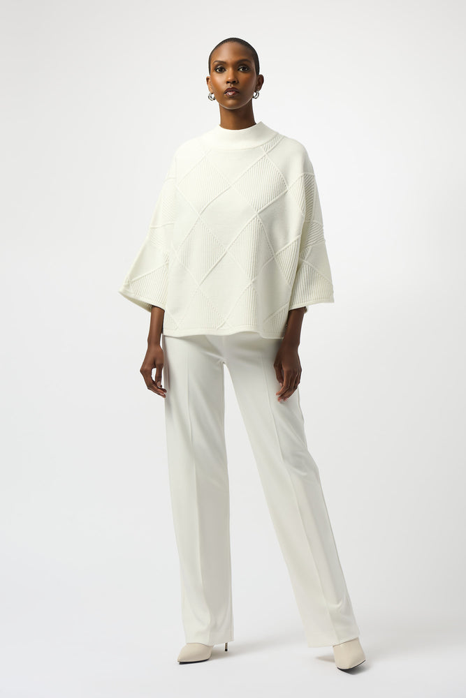 Joseph Ribkoff Fall 2025-253943-3984-Top-Winter White - The Coach Pyramids