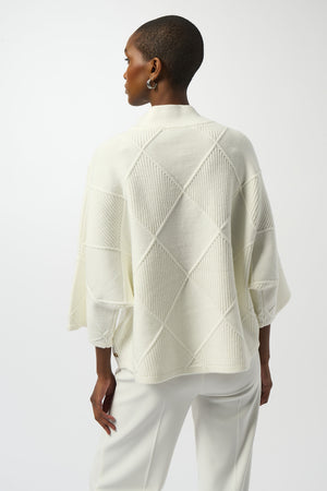 Joseph Ribkoff Fall 2025-253943-3984-Top-Winter White - The Coach Pyramids