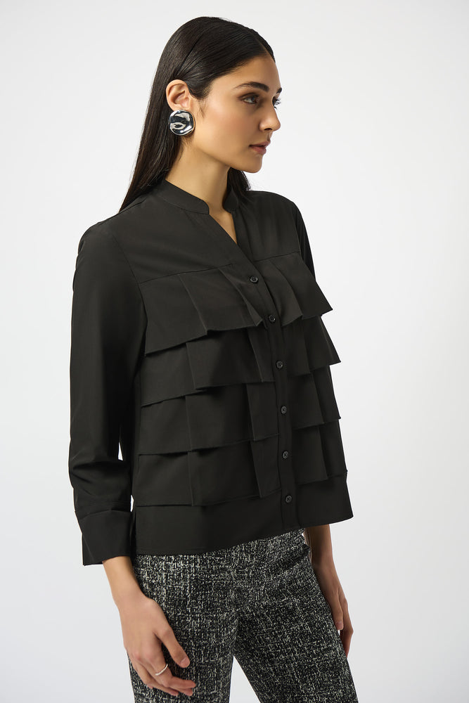 Joseph Ribkoff Fall 2025-253944-11-Blouse-Black - The Coach Pyramids