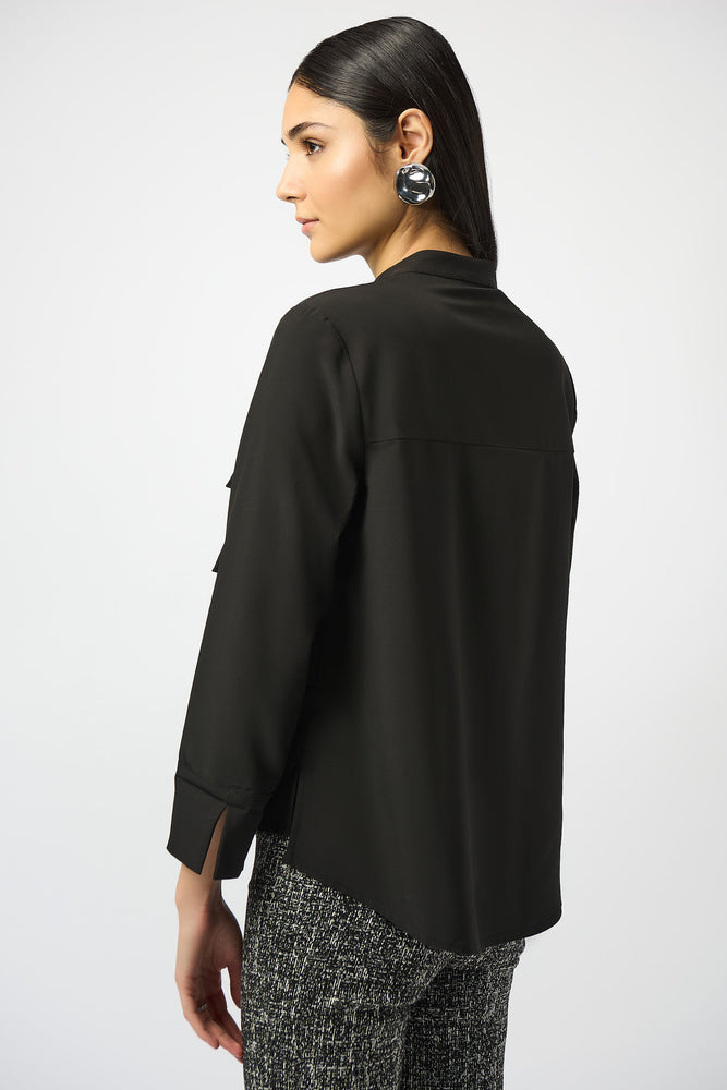 Joseph Ribkoff Fall 2025-253944-11-Blouse-Black - The Coach Pyramids