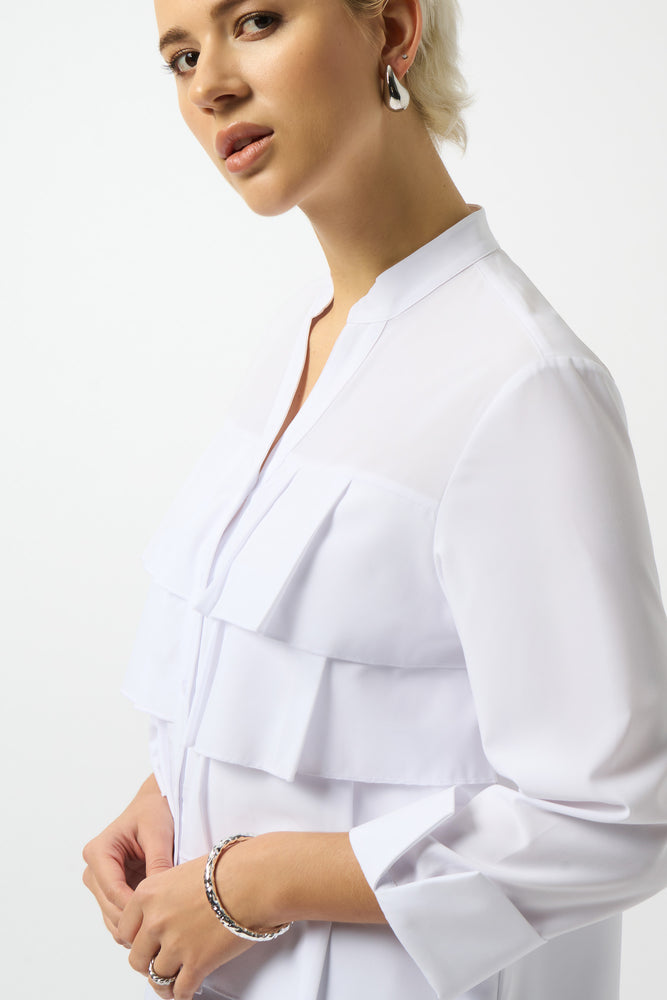 Joseph Ribkoff Fall 2025-253944-3794-Blouse-Optic White - The Coach Pyramids