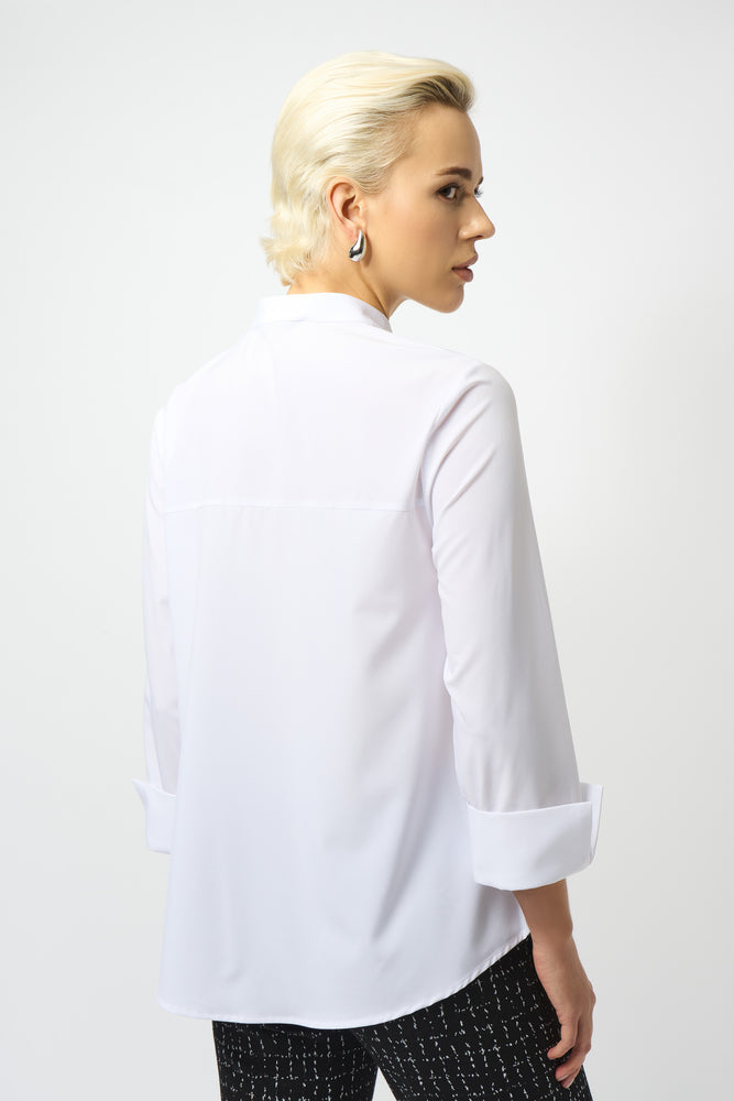 Joseph Ribkoff Fall 2025-253944-3794-Blouse-Optic White - The Coach Pyramids