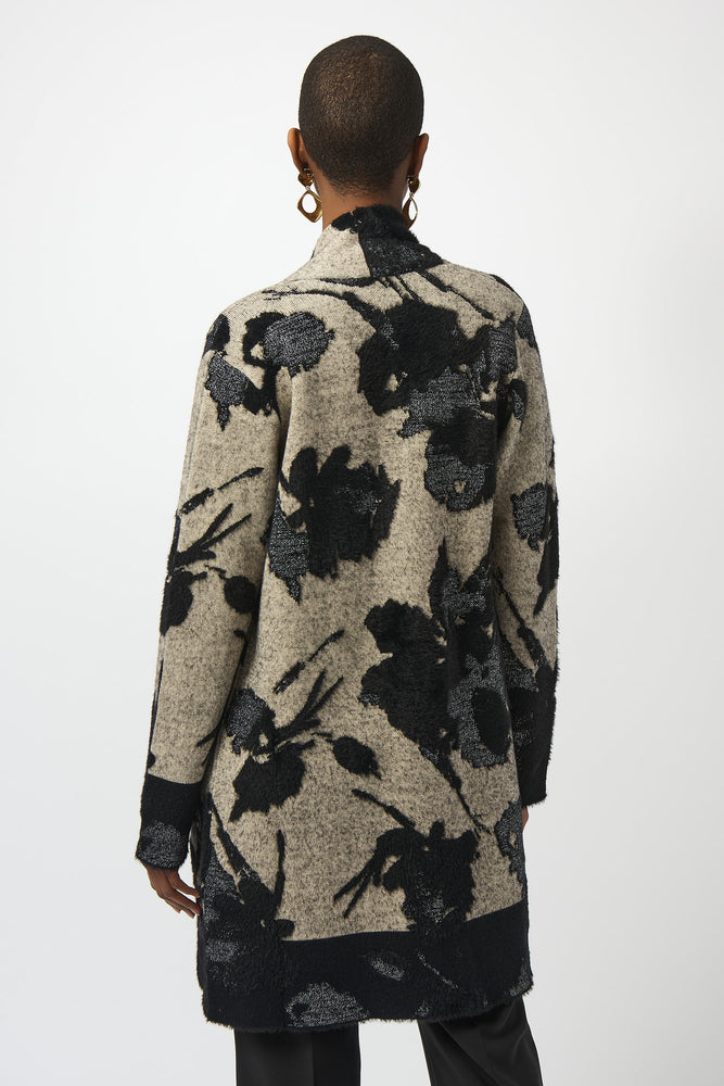 Joseph Ribkoff Fall 2025-253956-941-Cover Up-Champagne/Black - The Coach Pyramids