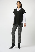 Joseph Ribkoff Fall 2025-253957-11-Tunic-Black - The Coach Pyramids