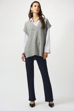 Joseph Ribkoff Fall 2025-253957-3006-Tunic-Grey - The Coach Pyramids