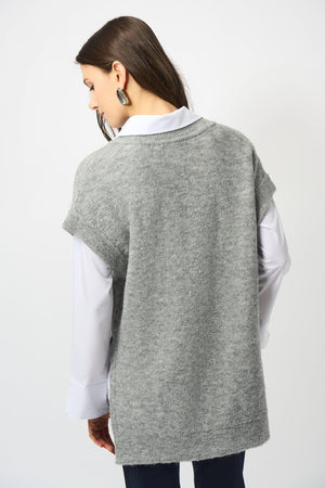 Joseph Ribkoff Fall 2025-253957-3006-Tunic-Grey - The Coach Pyramids