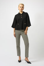 Joseph Ribkoff Fall 2025-253962-11-Top-Black - The Coach Pyramids