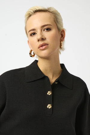 Joseph Ribkoff Fall 2025-253962-11-Top-Black - The Coach Pyramids