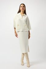 Joseph Ribkoff Fall 2025-253962-3984-Top-Winter White - The Coach Pyramids
