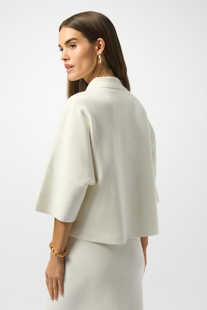 Joseph Ribkoff Fall 2025-253962-3984-Top-Winter White - The Coach Pyramids