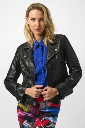 Joseph Ribkoff Fall 2025-253978-11-Jacket-Black - The Coach Pyramids