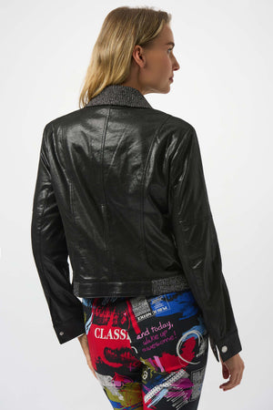 Joseph Ribkoff Fall 2025-253978-11-Jacket-Black - The Coach Pyramids