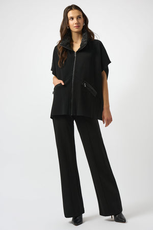 Joseph Ribkoff Fall 2025-253998-11-Jacket-Black - The Coach Pyramids