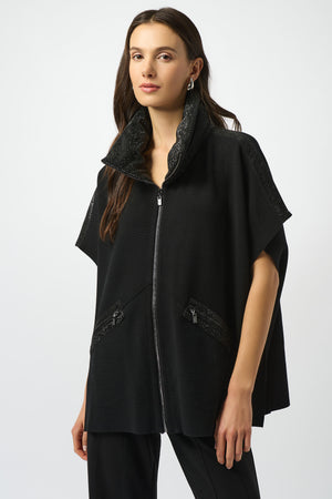 Joseph Ribkoff Fall 2025-253998-11-Jacket-Black - The Coach Pyramids