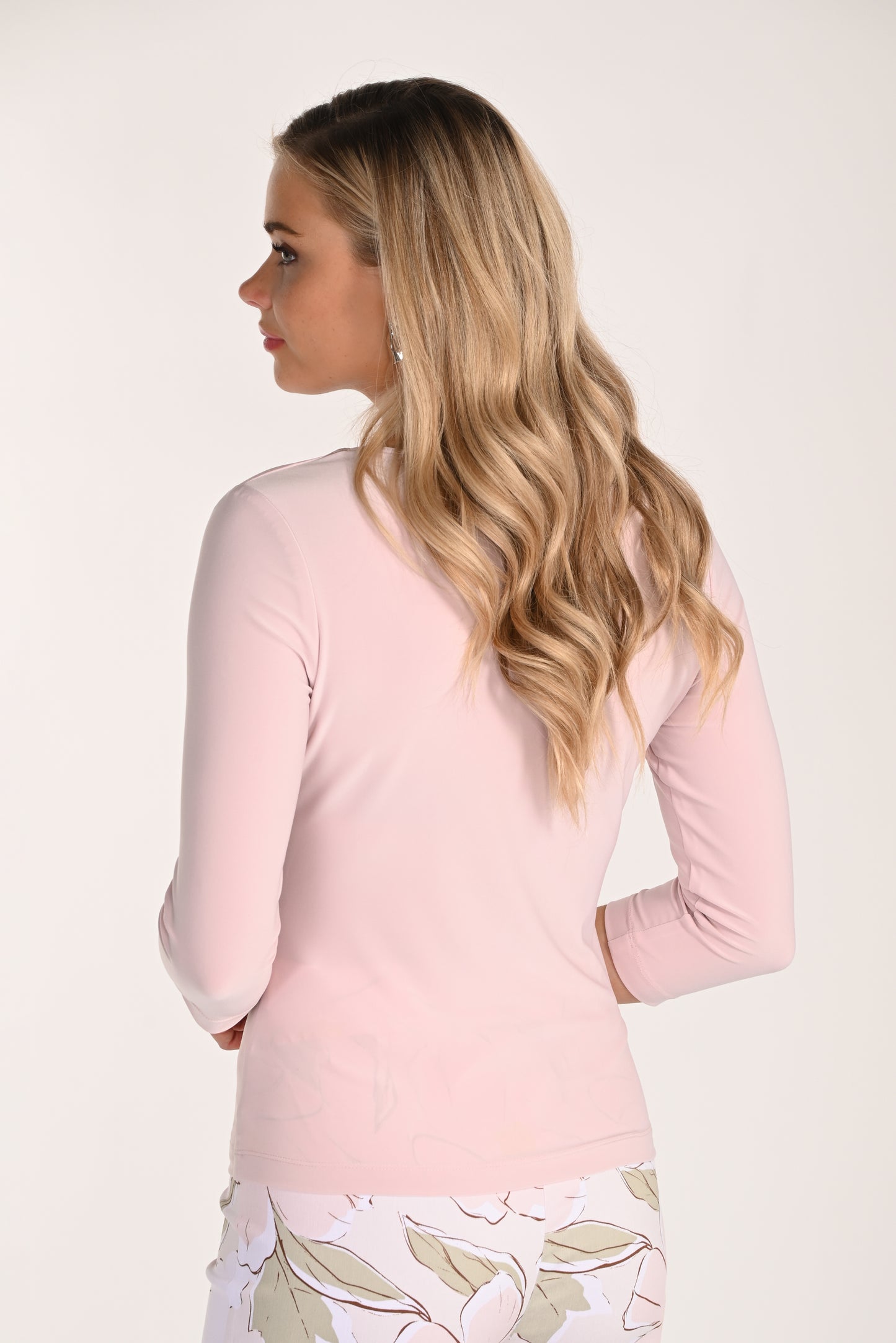 Frank Lyman-254019-Knit Top-Powder Pink - The Coach Pyramids