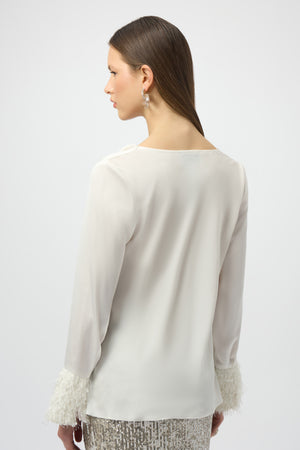 Joseph Ribkoff Winter 2025-254020-11-Top-Black - The Coach Pyramids