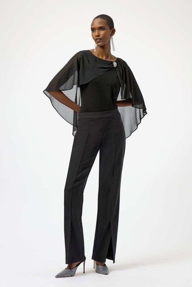 Joseph Ribkoff Winter 2025-254021-11-Top-Black - The Coach Pyramids