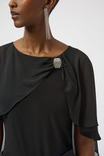 Joseph Ribkoff Winter 2025-254021-11-Top-Black - The Coach Pyramids
