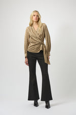 Joseph Ribkoff Winter 2025-254060-93-Top-Taupe - The Coach Pyramids