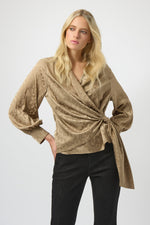 Joseph Ribkoff Winter 2025-254060-93-Top-Taupe - The Coach Pyramids