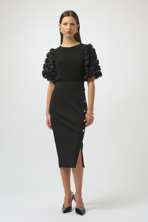 Joseph Ribkoff Winter 2025-254064-11-Top-Black - The Coach Pyramids