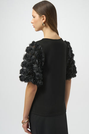 Joseph Ribkoff Winter 2025-254064-11-Top-Black - The Coach Pyramids