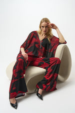 Joseph Ribkoff Winter 2025-254090-250-Top-Black/Red - The Coach Pyramids