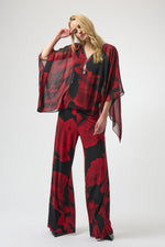 Joseph Ribkoff Winter 2025-254090-250-Top-Black/Red - The Coach Pyramids