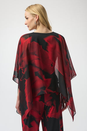 Joseph Ribkoff Winter 2025-254090-250-Top-Black/Red - The Coach Pyramids