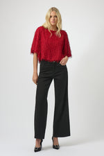 Joseph Ribkoff Winter 2025-254105-70-Top-Red - The Coach Pyramids