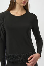 Joseph Ribkoff Winter 2025-254148-11-Top-Black - The Coach Pyramids