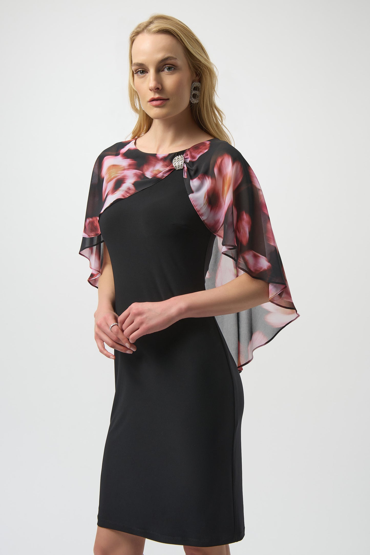 Joseph Ribkoff Winter 2025-254164-178-Dress-Black/Multi - The Coach Pyramids