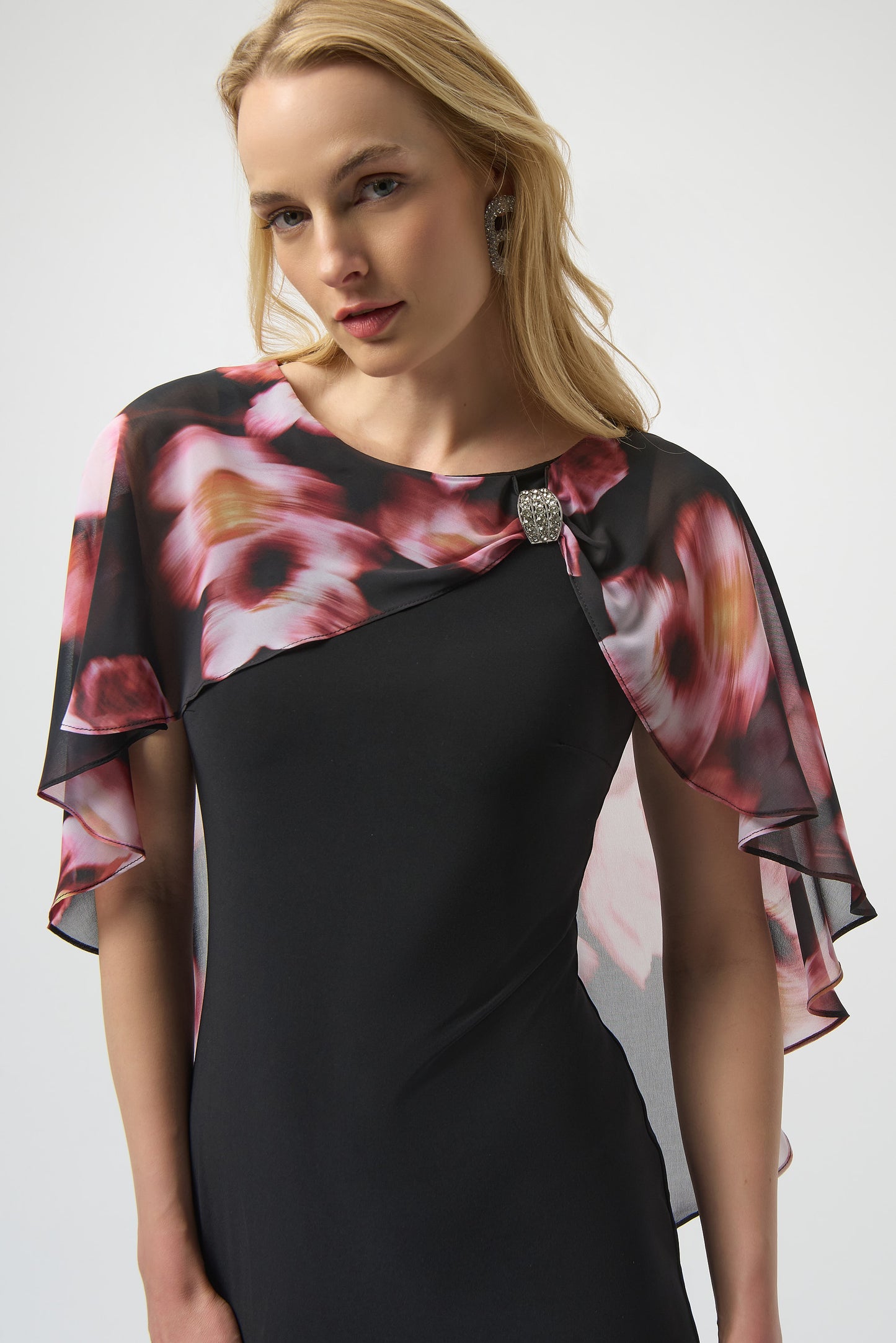 Joseph Ribkoff Winter 2025-254164-178-Dress-Black/Multi - The Coach Pyramids